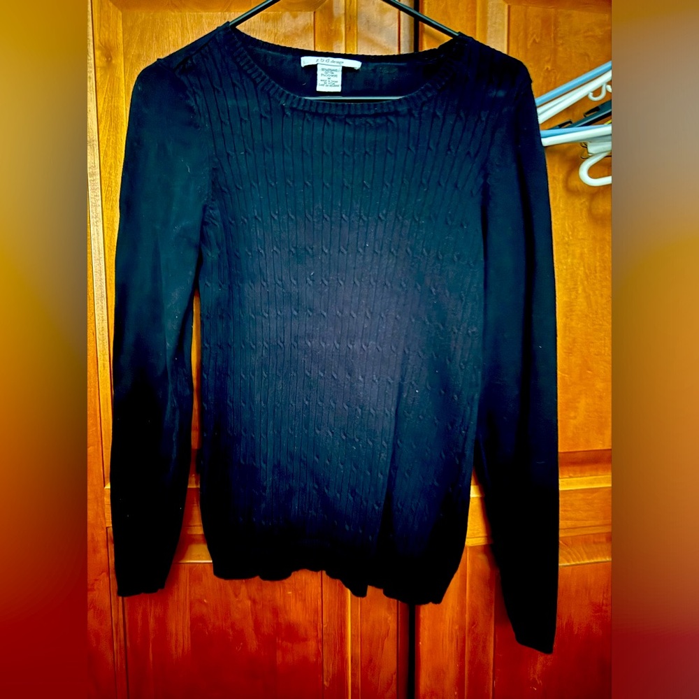 z.b.d. Design black cotton cashmere blend black sweater M